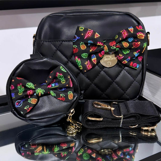 Tiny Paw Mum Bag Neon Lights