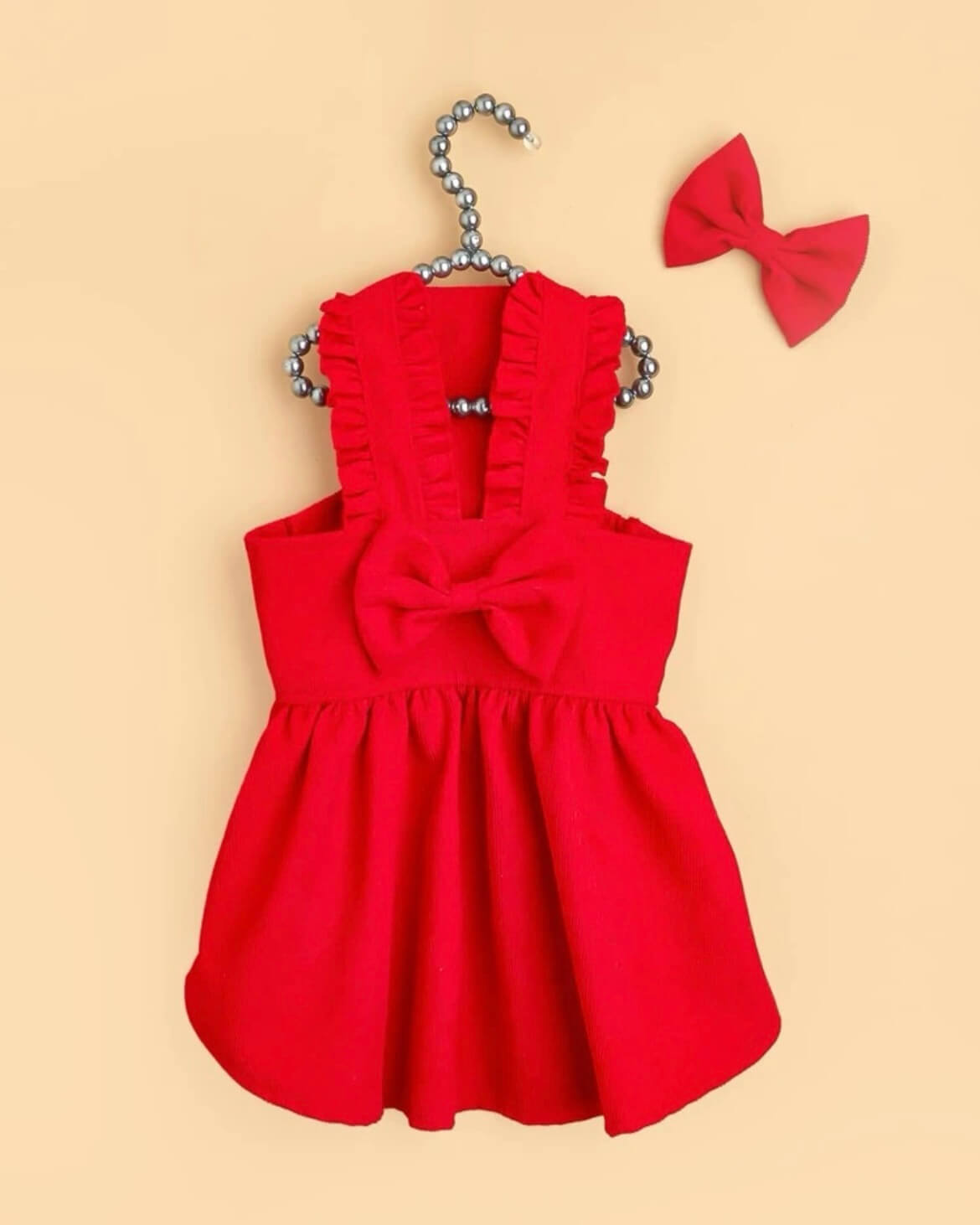 Stella Red Corduroy Dress