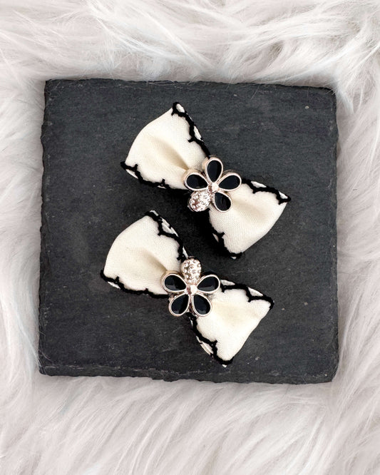 Blanc Fleur Mini Hair Bows