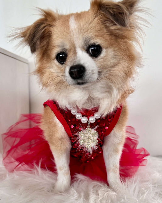 Christmas Snowflake Bead Necklace