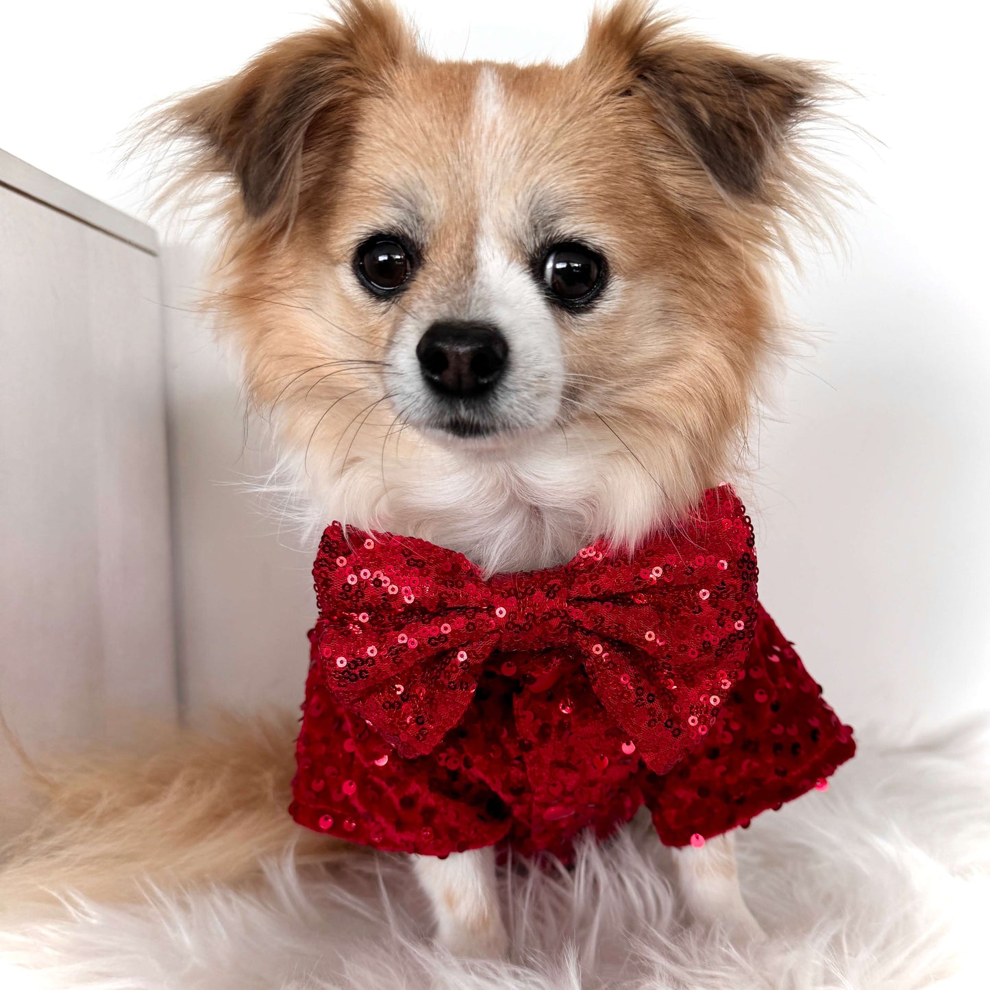 Red Sequin Big Bow