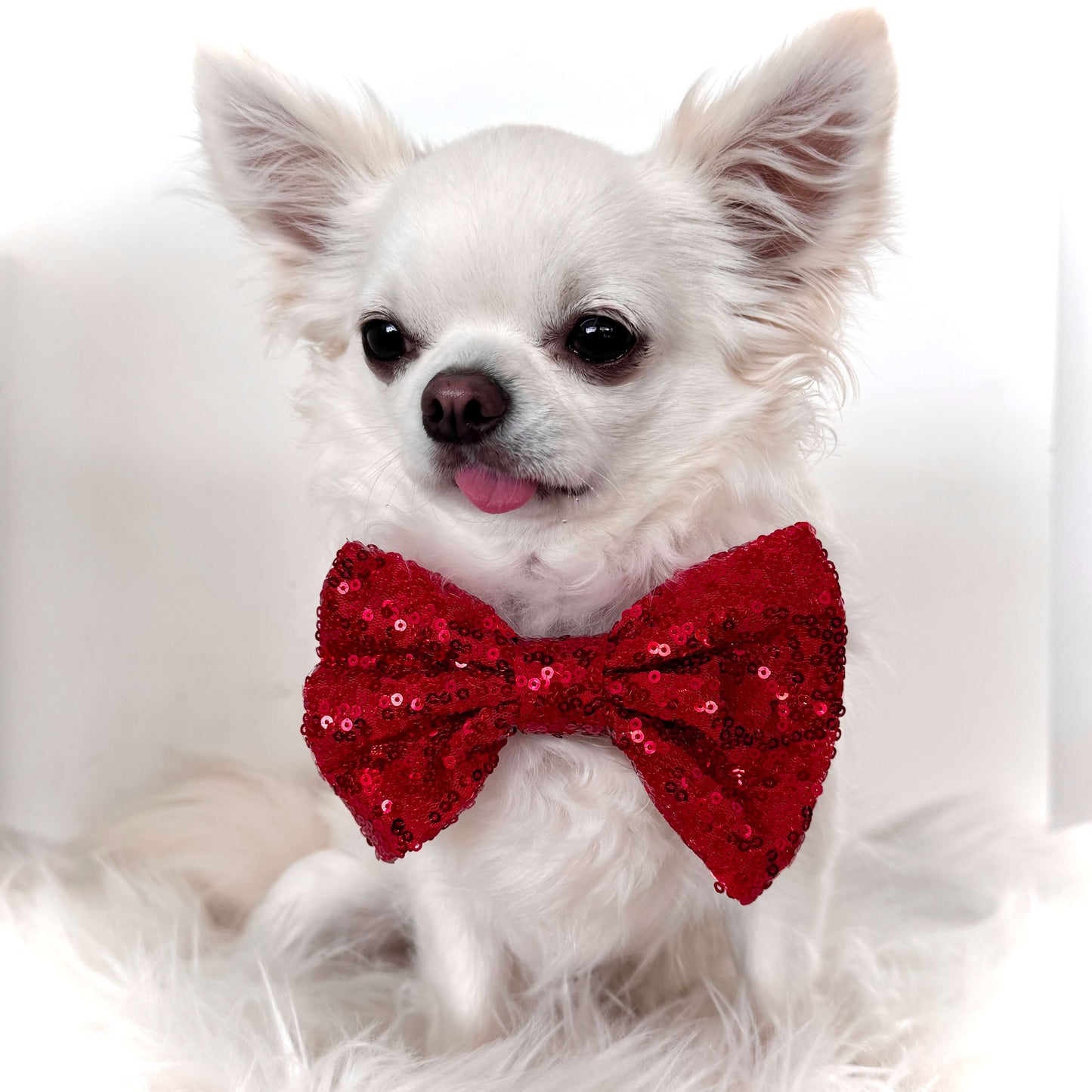 Red Sequin Big Bow
