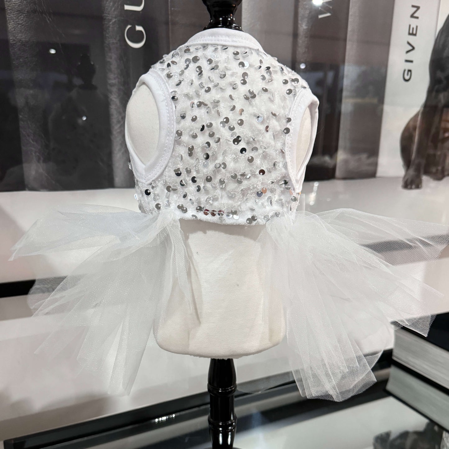 White Velvet Sequin Tutu