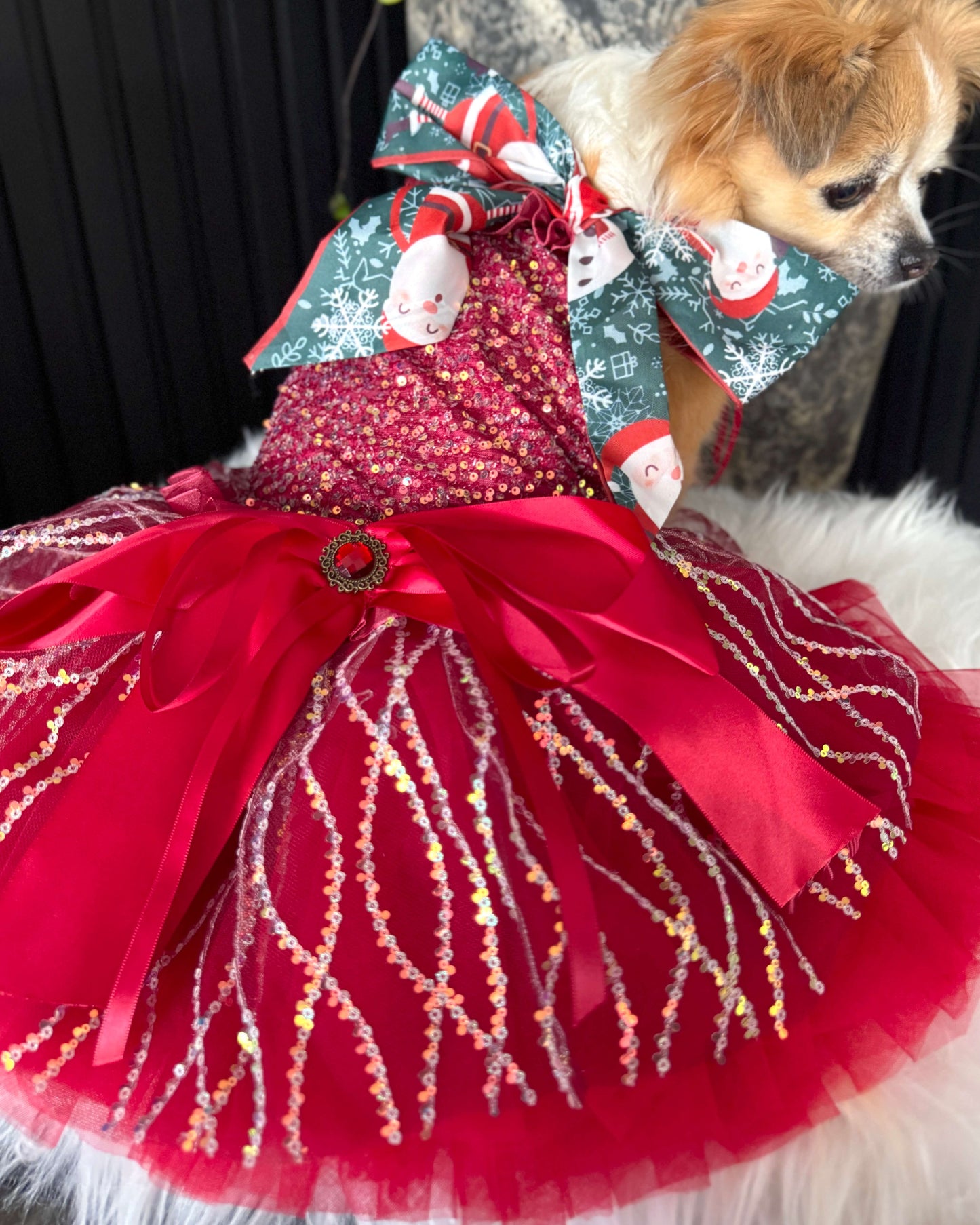 Deluxe Festive Dress Red