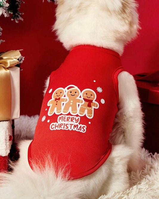 Merry Christmas Gingerbread Singlet