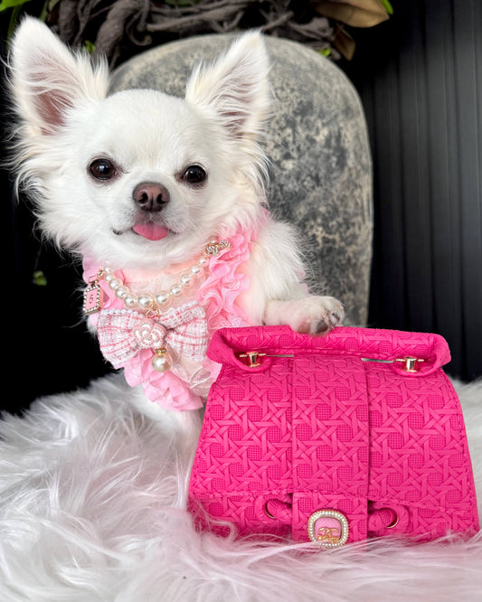 Tiny Paw Couture Mini Bag - Chewnel Petite Pink