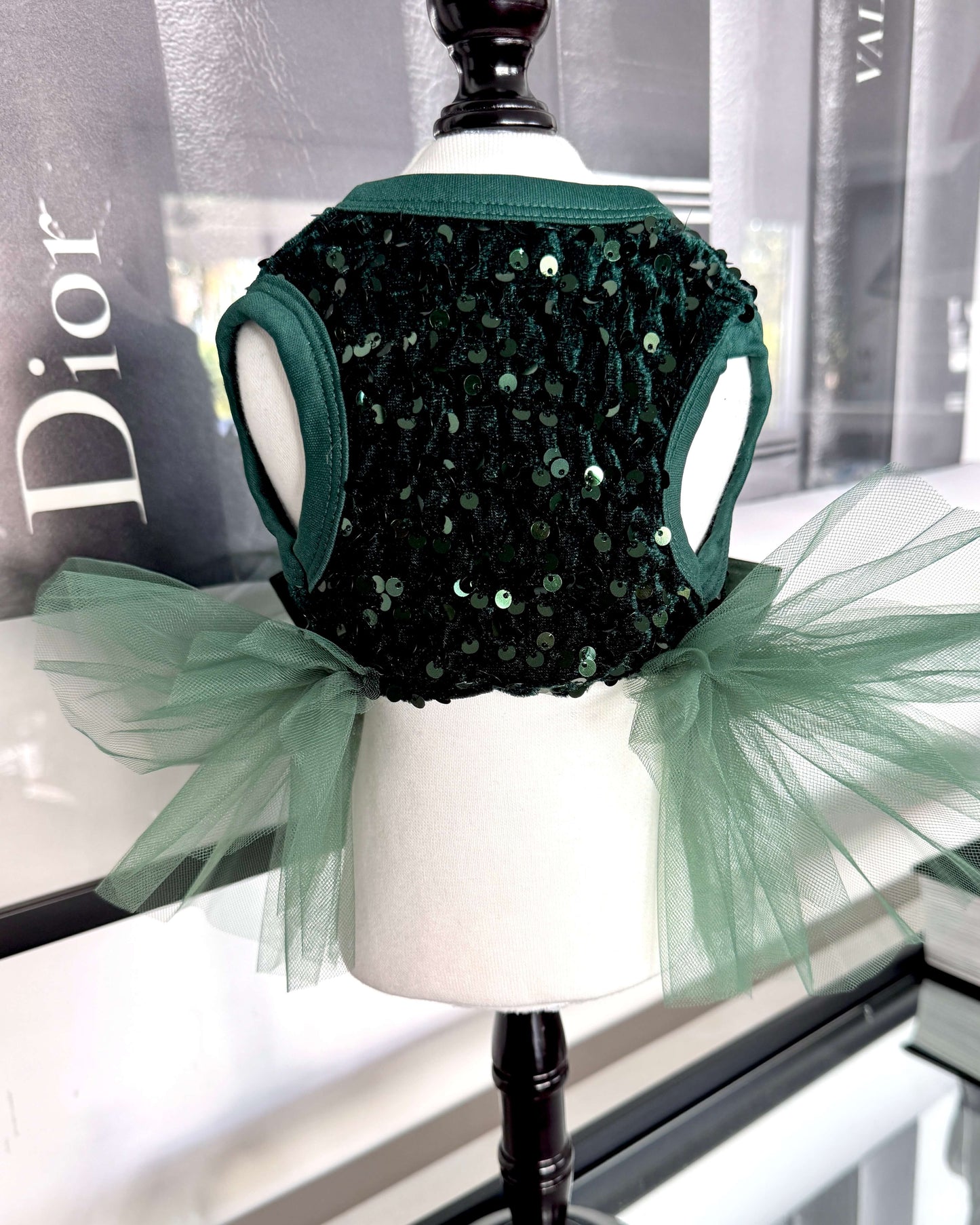 Green Velvet Sequin Tutu
