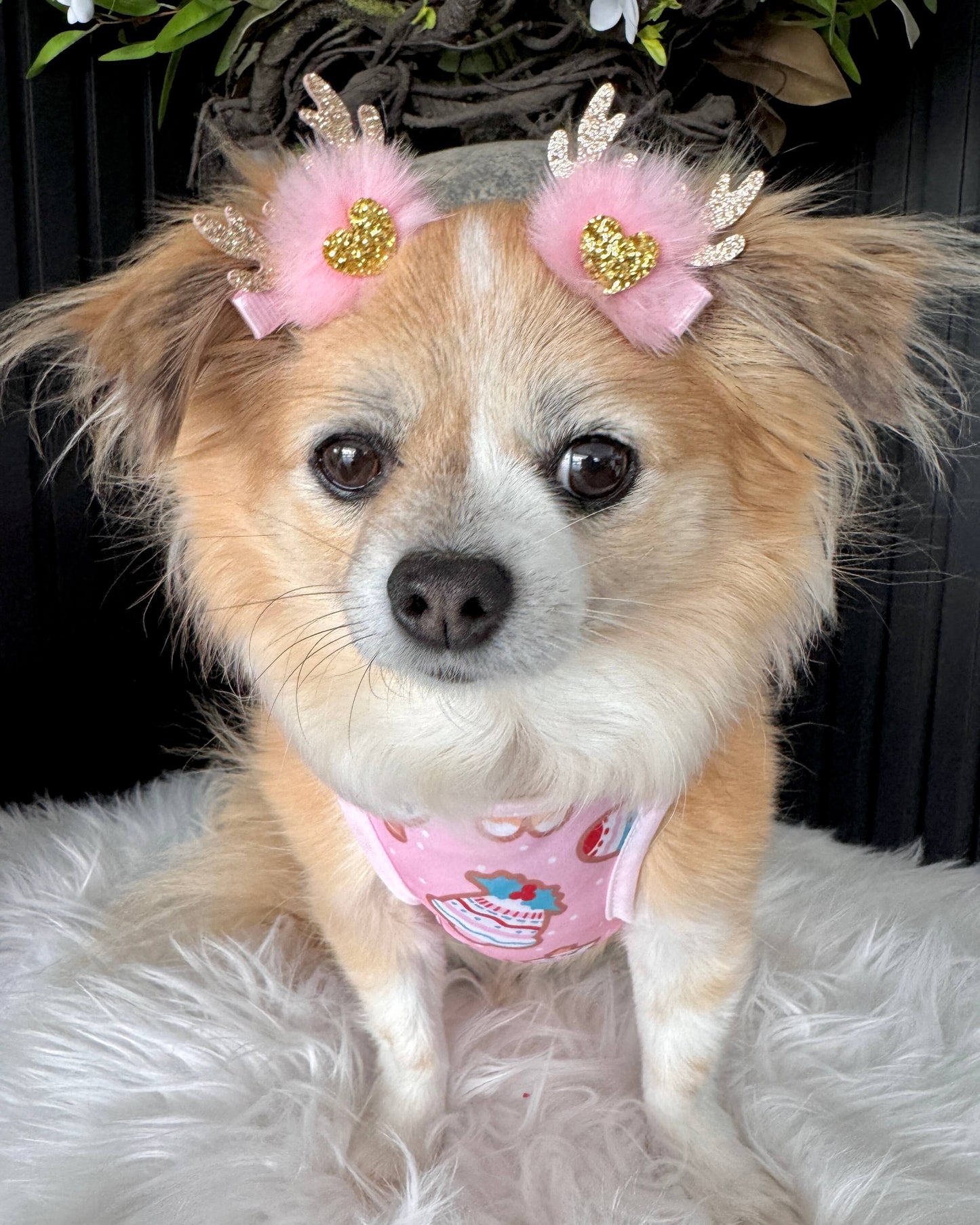 Red Reindeer Mini Bows