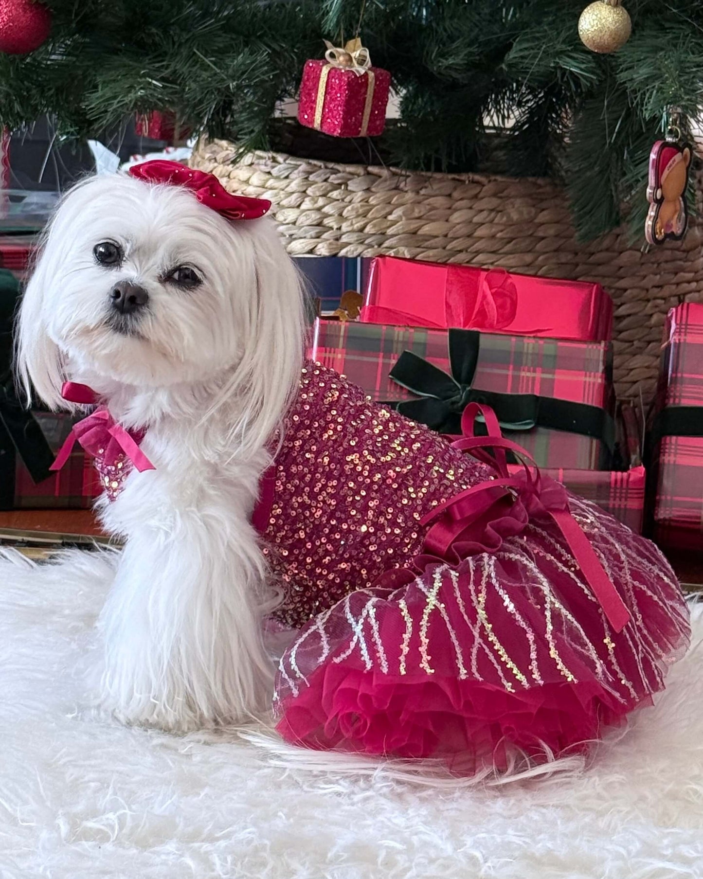 Deluxe Red Sequin Dress