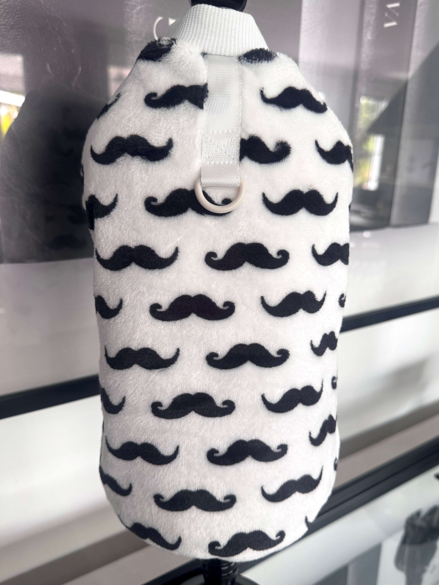 Sleeveless Snuggle Jumper Moustache White
