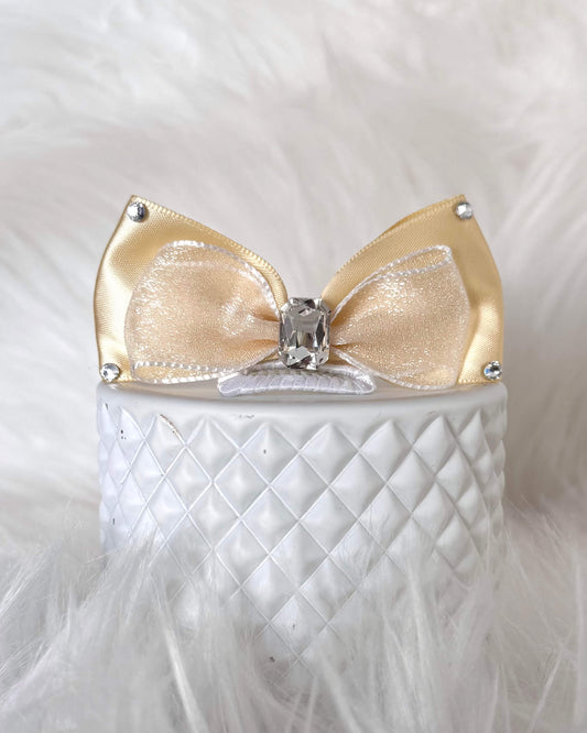 Champagne Céleste Midi Hair Bow