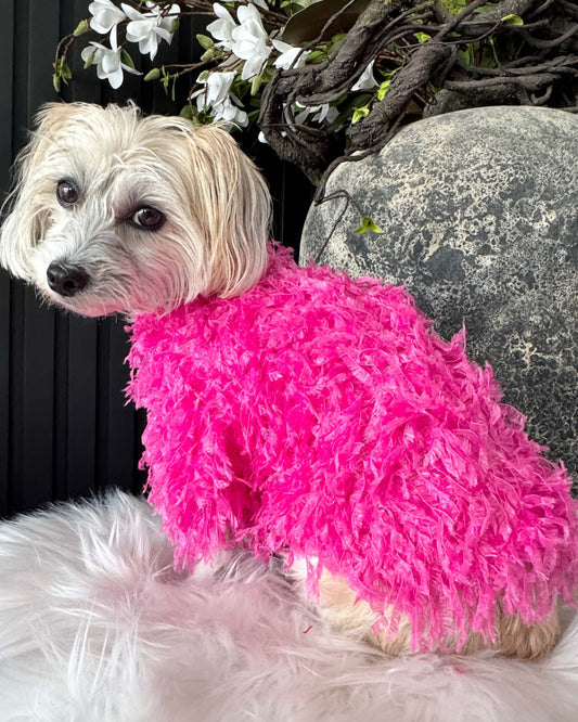 Quinn Feathered Top Pink