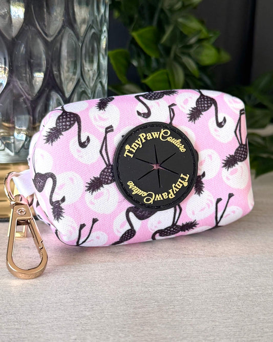 Little Luxe Flamingos Waste Bag Holder