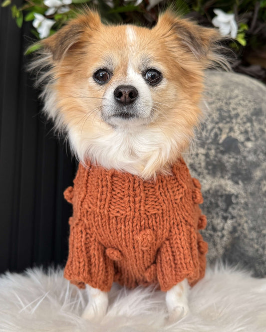 Pom Pom Knit Terracotta