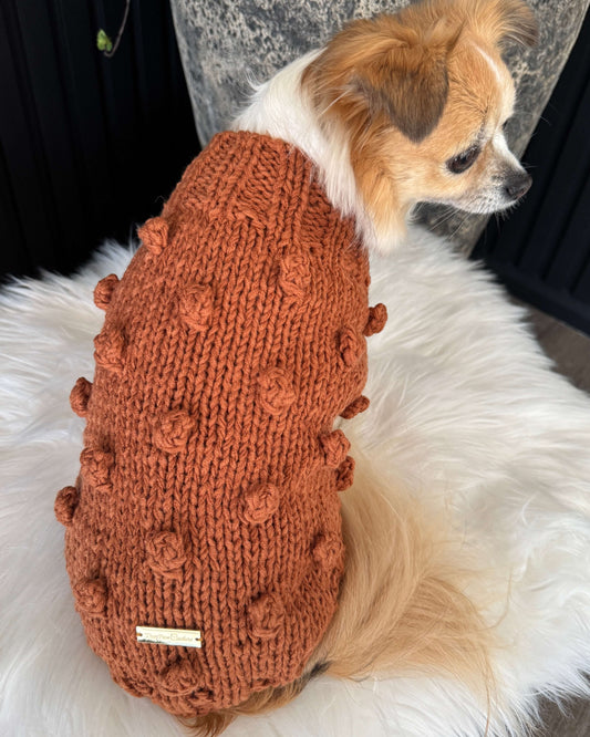 Pom Pom Knit Terracotta