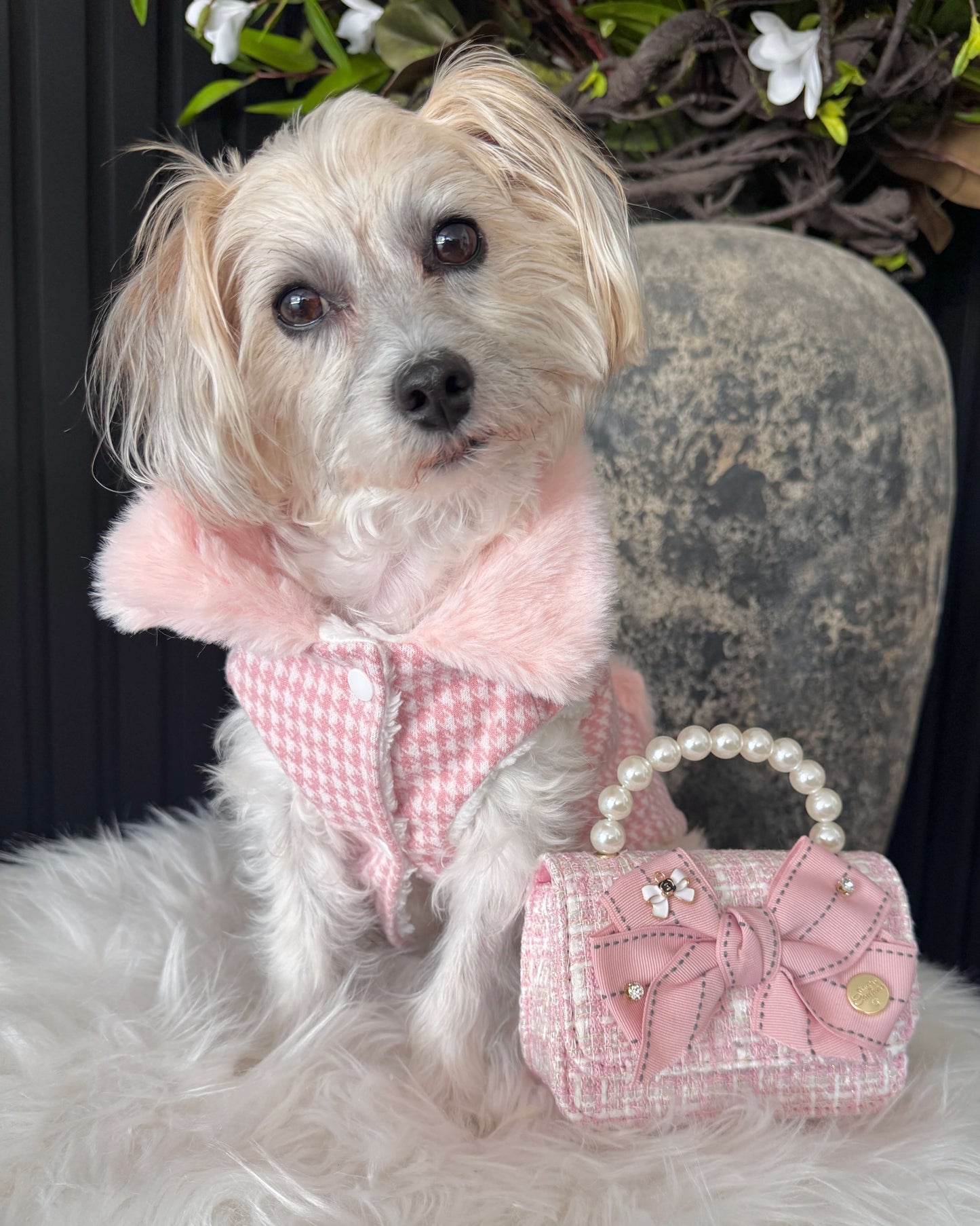 Tiny Paw Couture Mini Bag - Parisian Pup Chic