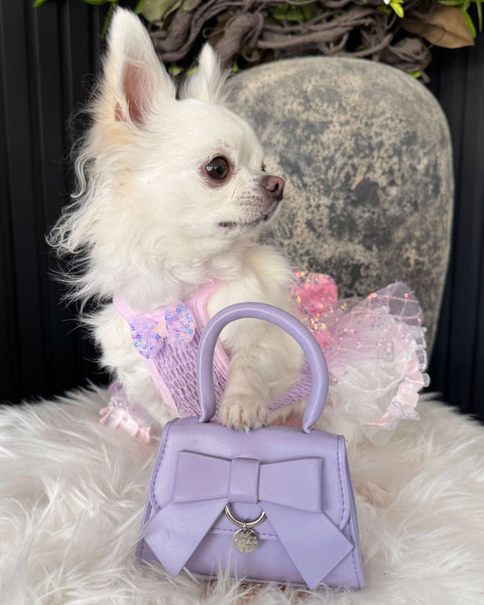 Tiny Paw Couture Mini Bag - Lilac Luxe