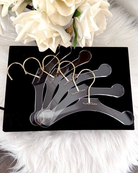 Tiny Paw Couture Luxury Pet Clothes Hanger Mutipack