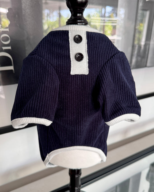 Corduroy Top Blue