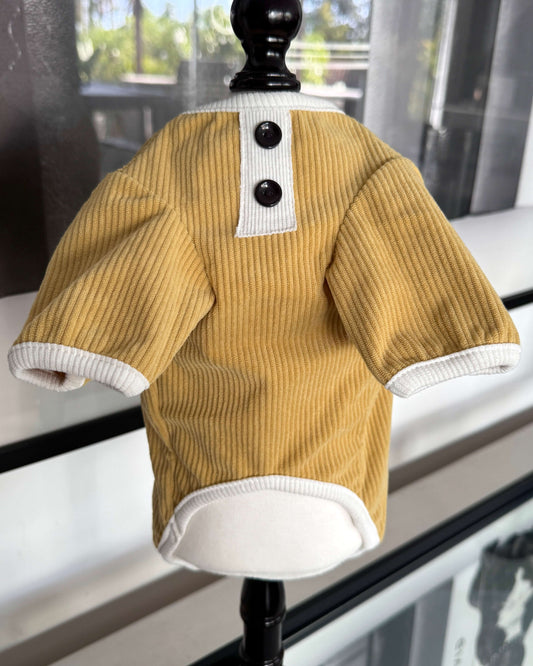 Corduroy Top Mustard