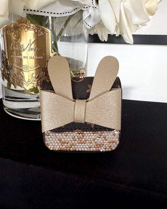 Luxury Bunny Bow Waste Bag Carrier Designer