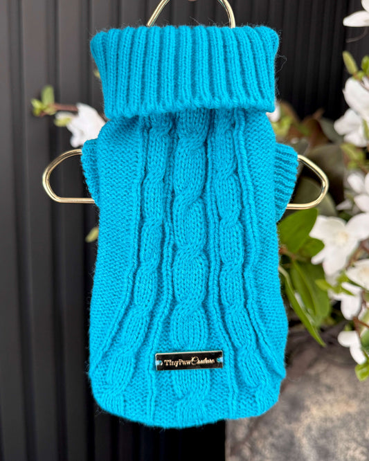 Teenie Tyler Knit Aqua Blue