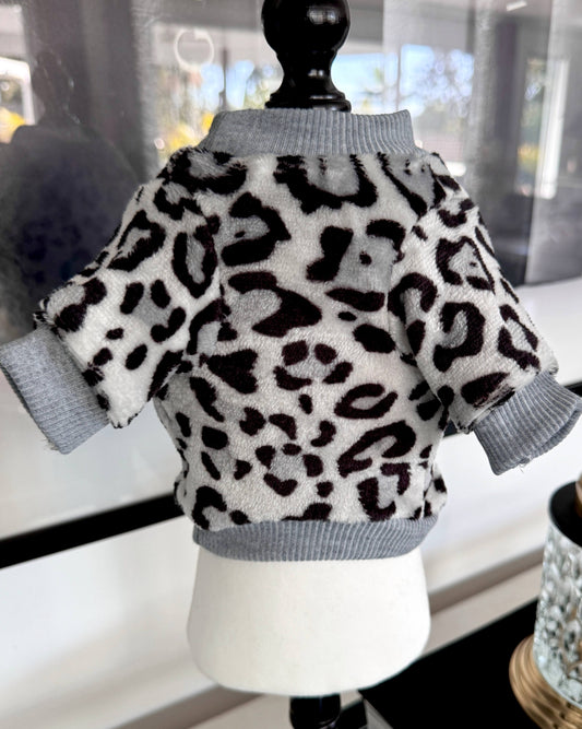 Grey Leopard Snuggle Jumper
