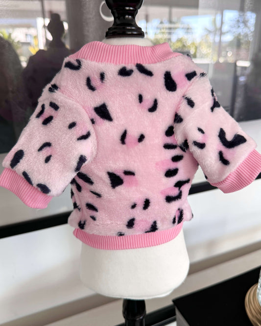Pink Leopard Snuggle Jumper