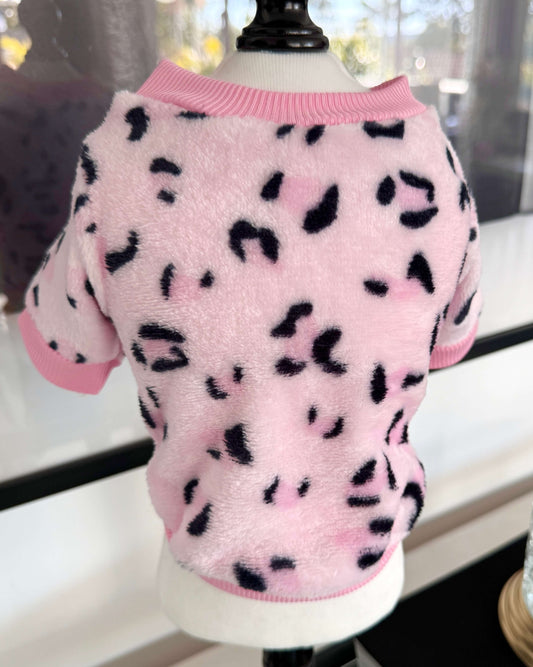 Pink Leopard Snuggle Jumper