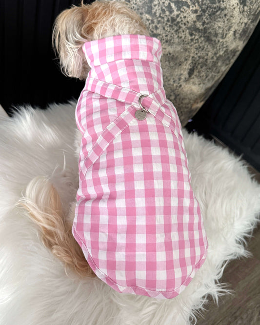 Marlow Macaron Winter Jacket- Strawberry