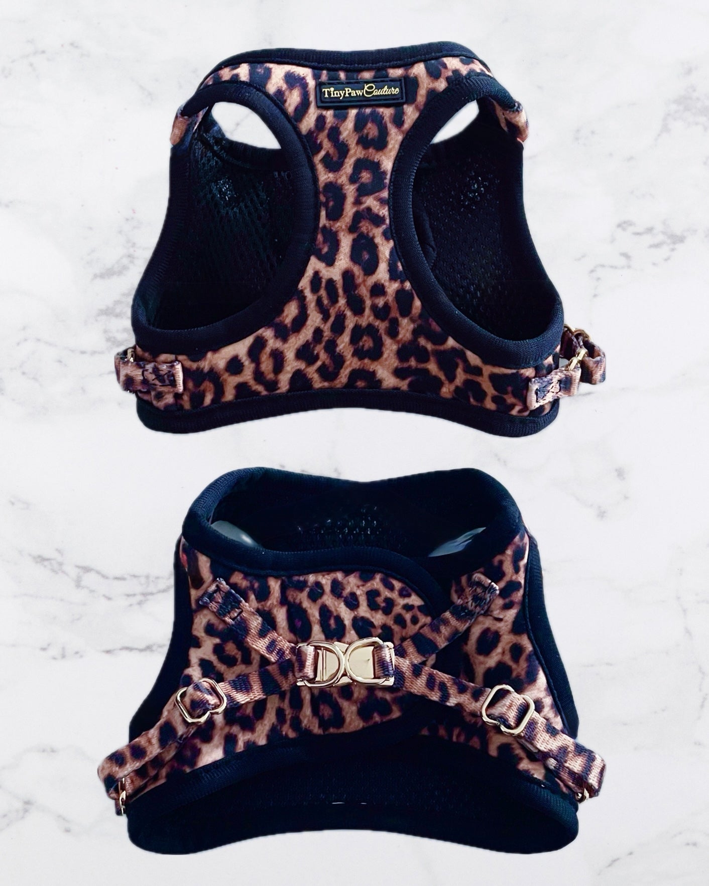 Little Luxe Leopard Step In Vest Harness
