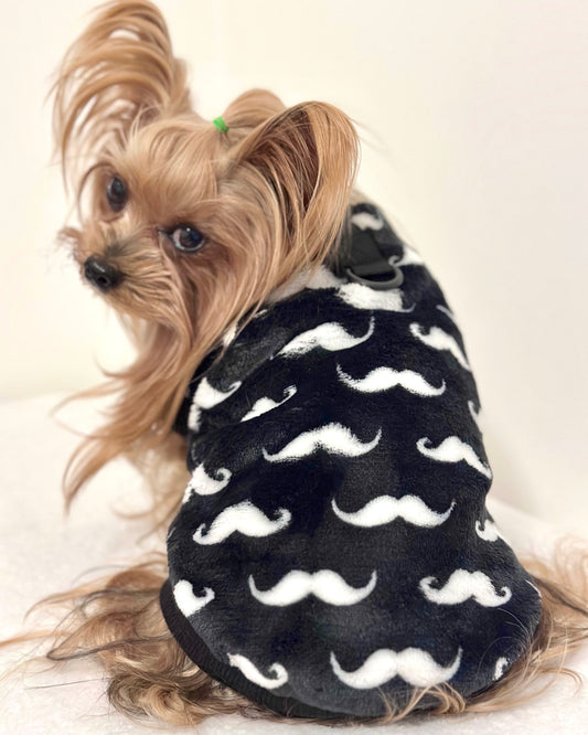 Sleeveless Snuggle Jumper Moustache Black