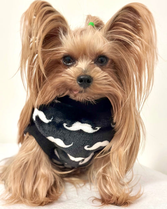 Sleeveless Snuggle Jumper Moustache Black