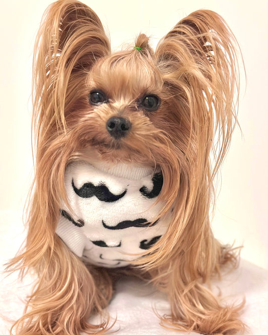 Sleeveless Snuggle Jumper Moustache White