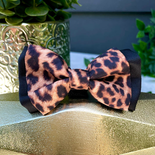 Little Luxe Leopard Mini Bow