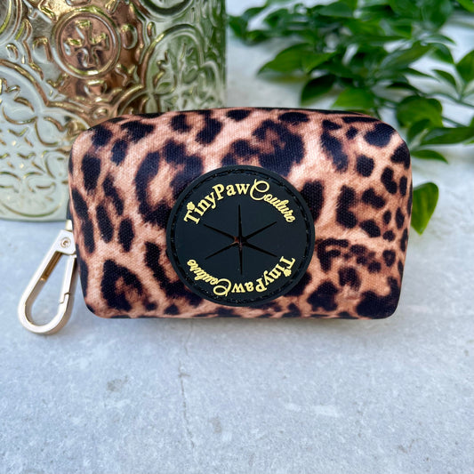 Little Luxe Leopard Waste Bag Holder