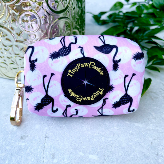 Little Luxe Flamingos Waste Bag Holder