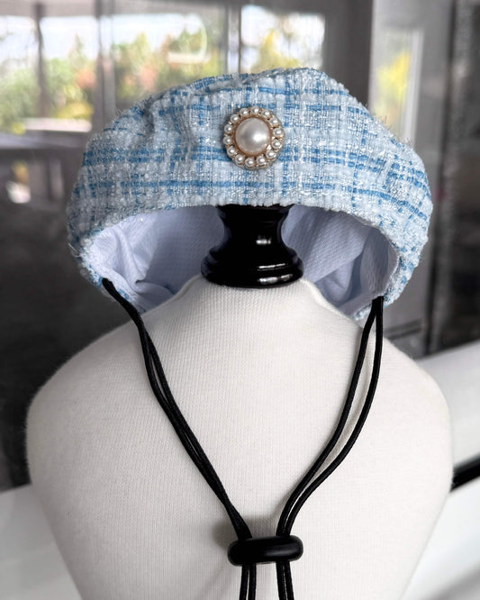 Bella Blue Tweed Couture Beret