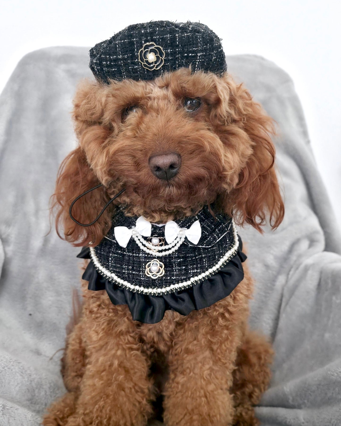 Monique Noir Pearl Bandana
