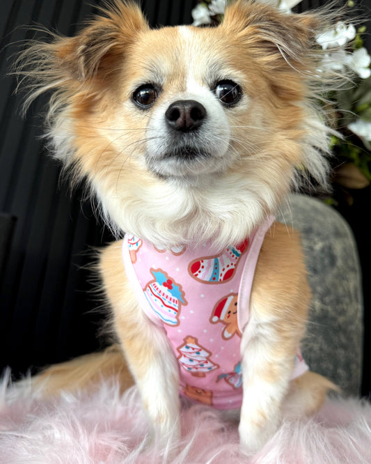 Pink Christmas Singlet