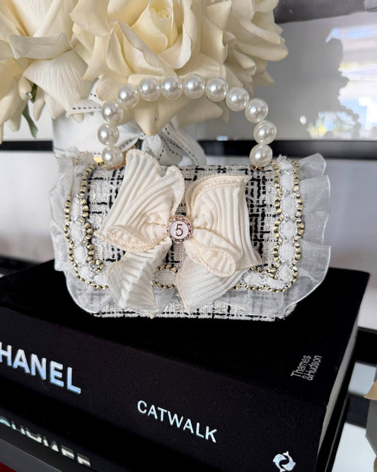 Tiny Paw Couture Mini Bag - Cream Belle Luxe