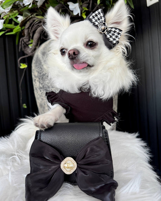 Tiny Paw Couture Mini Bag - Chewnel Noir Couture