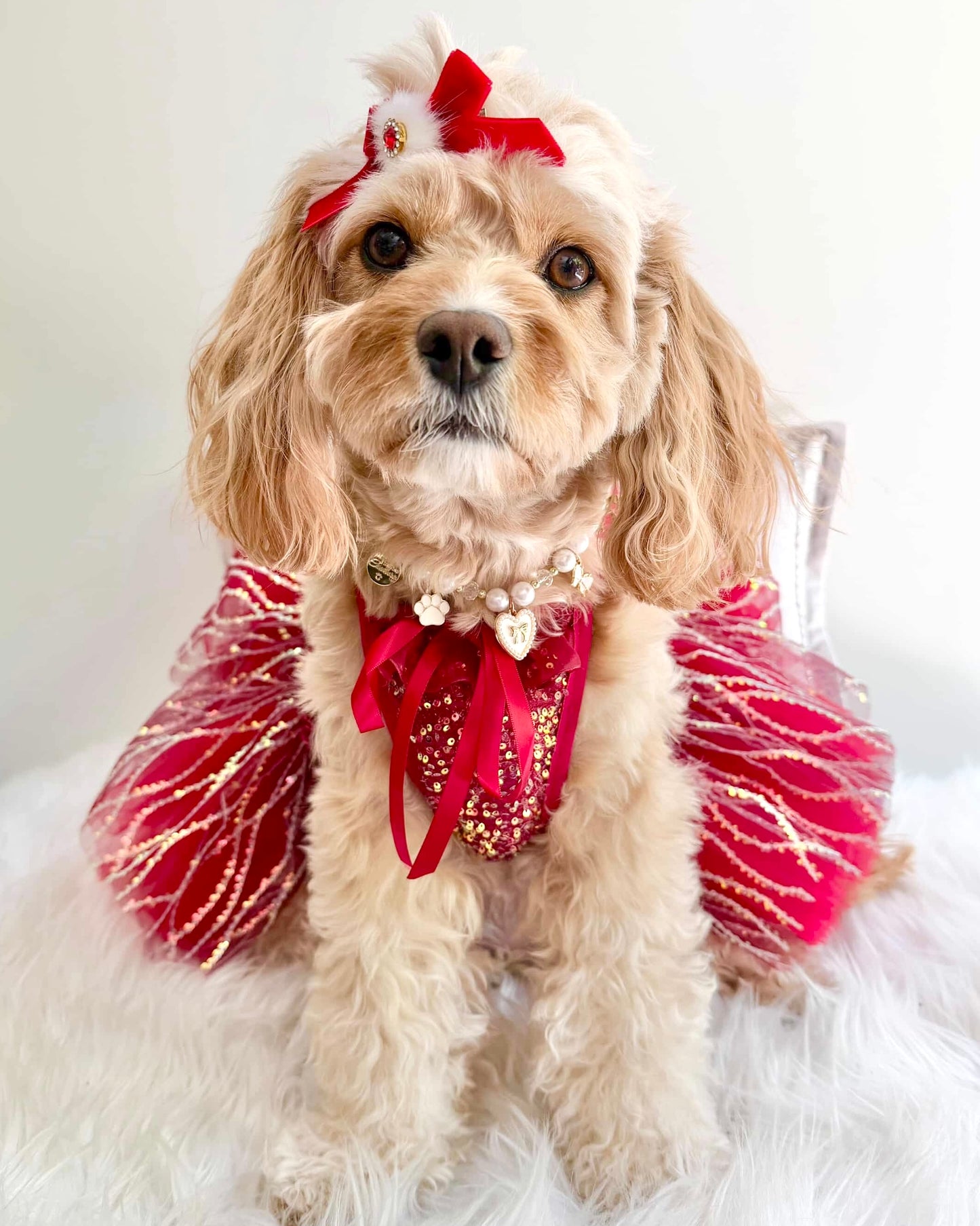 Deluxe Red Sequin Dress