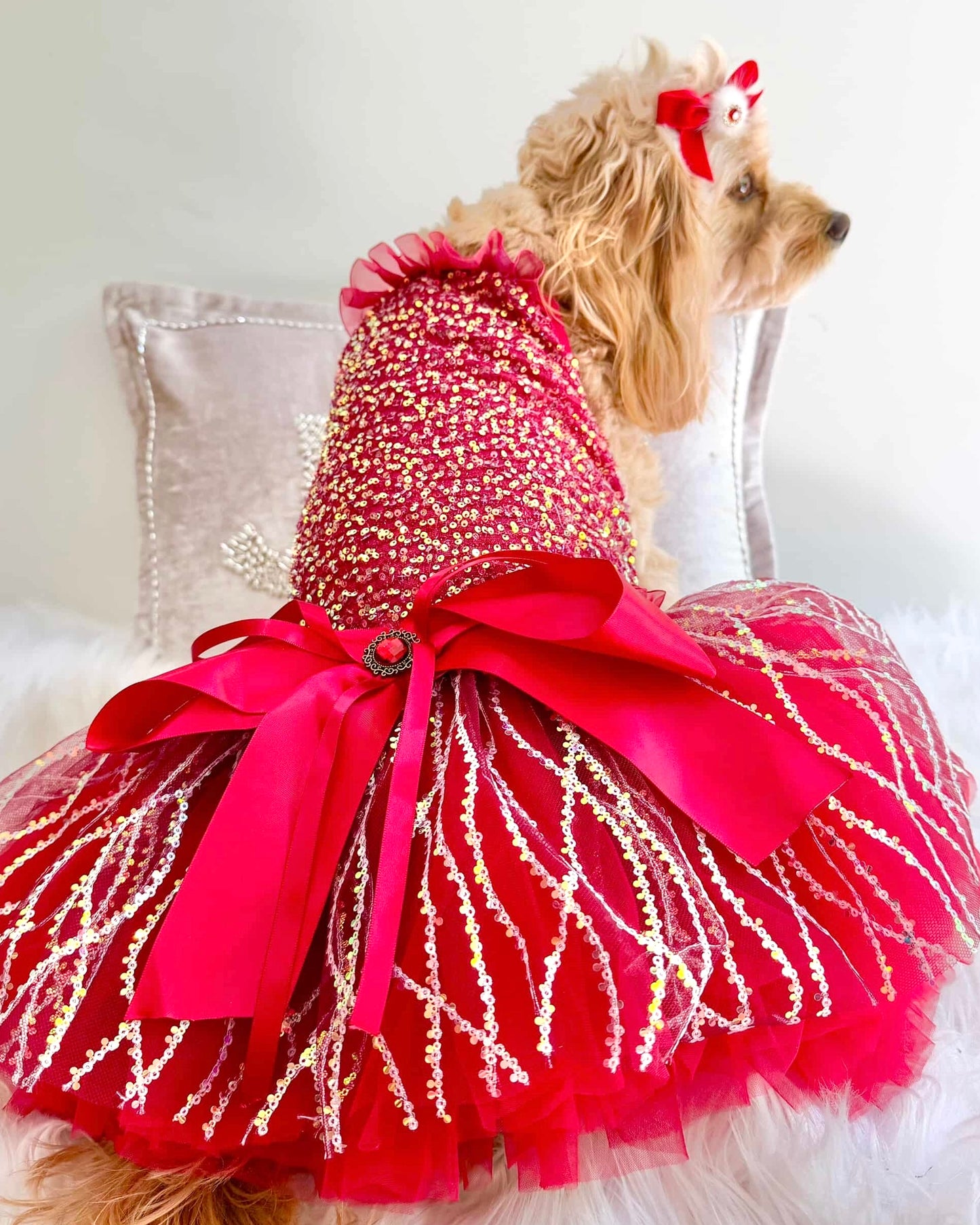 Deluxe Red Sequin Dress