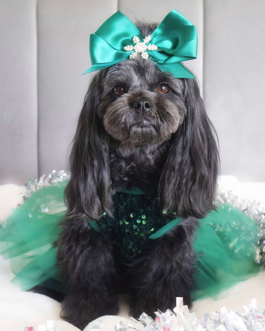 Green Velvet Sequin Tutu