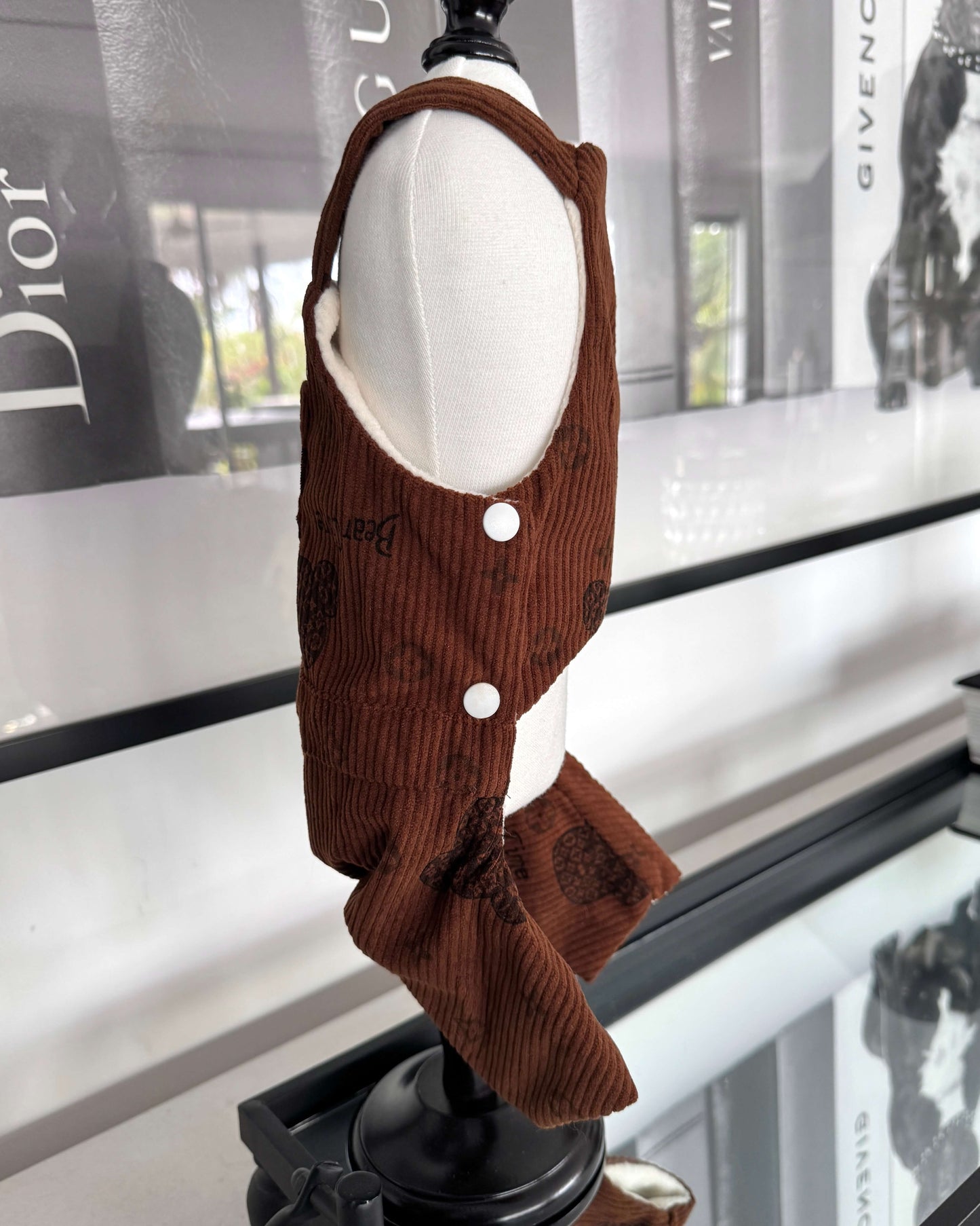 Theo Winter Suspender Onesie
