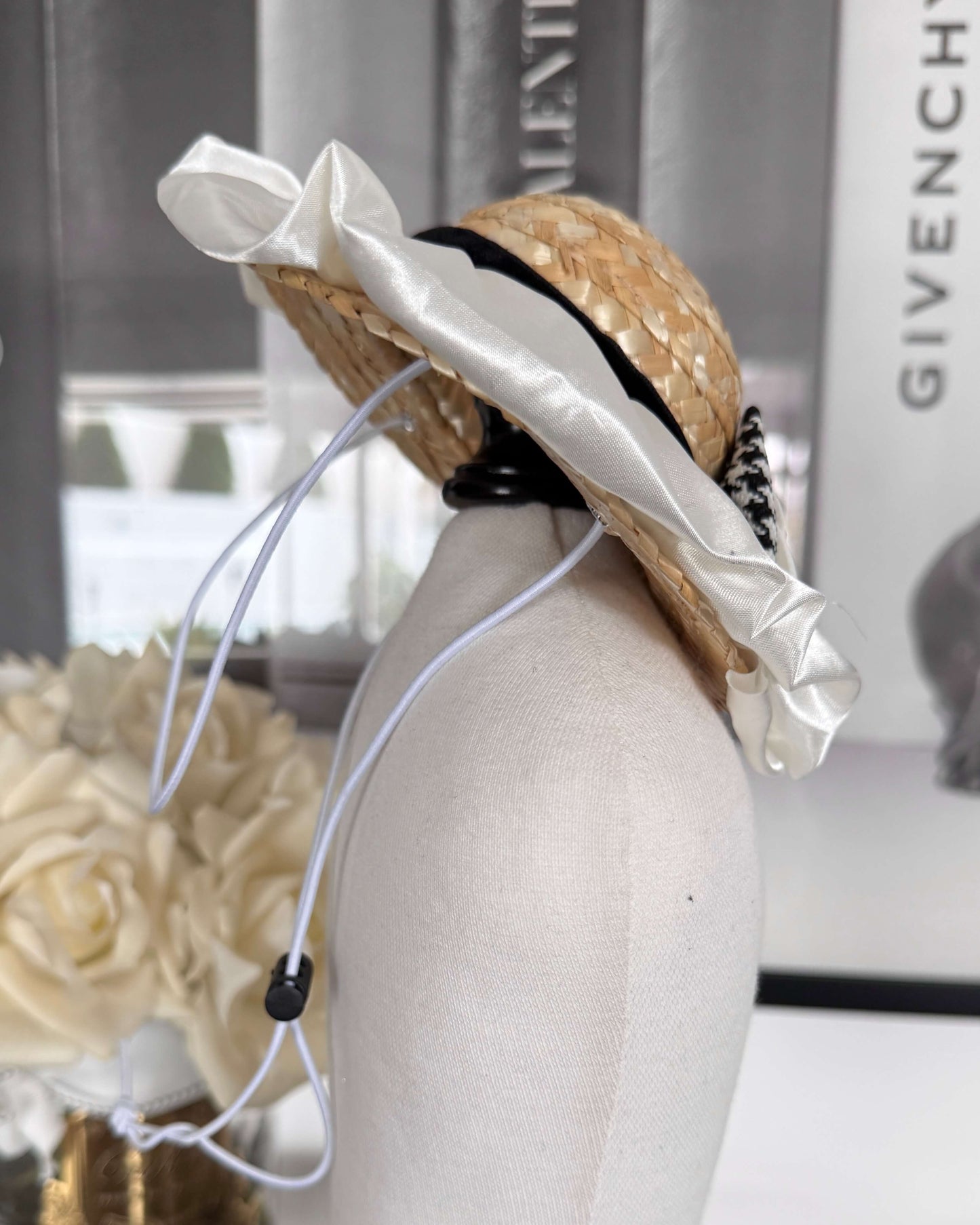Little Lady Hat - houndstooth