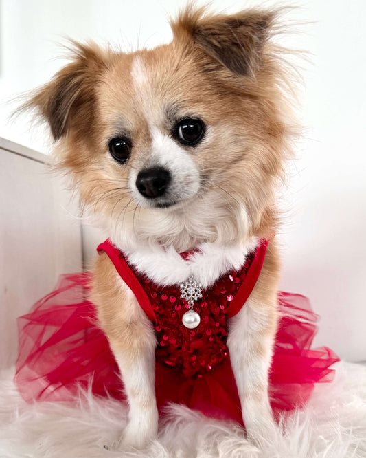 Christmas Snowflake Fur Necklace