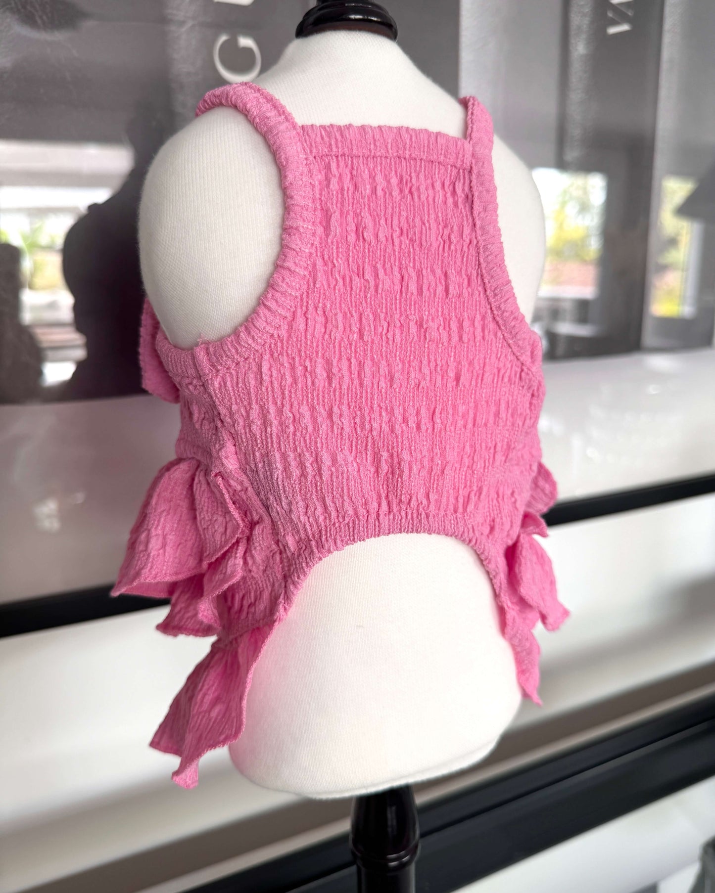 Ginny Summer Ruffle Dress Pink