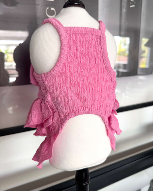 Ginny Summer Ruffle Dress Pink